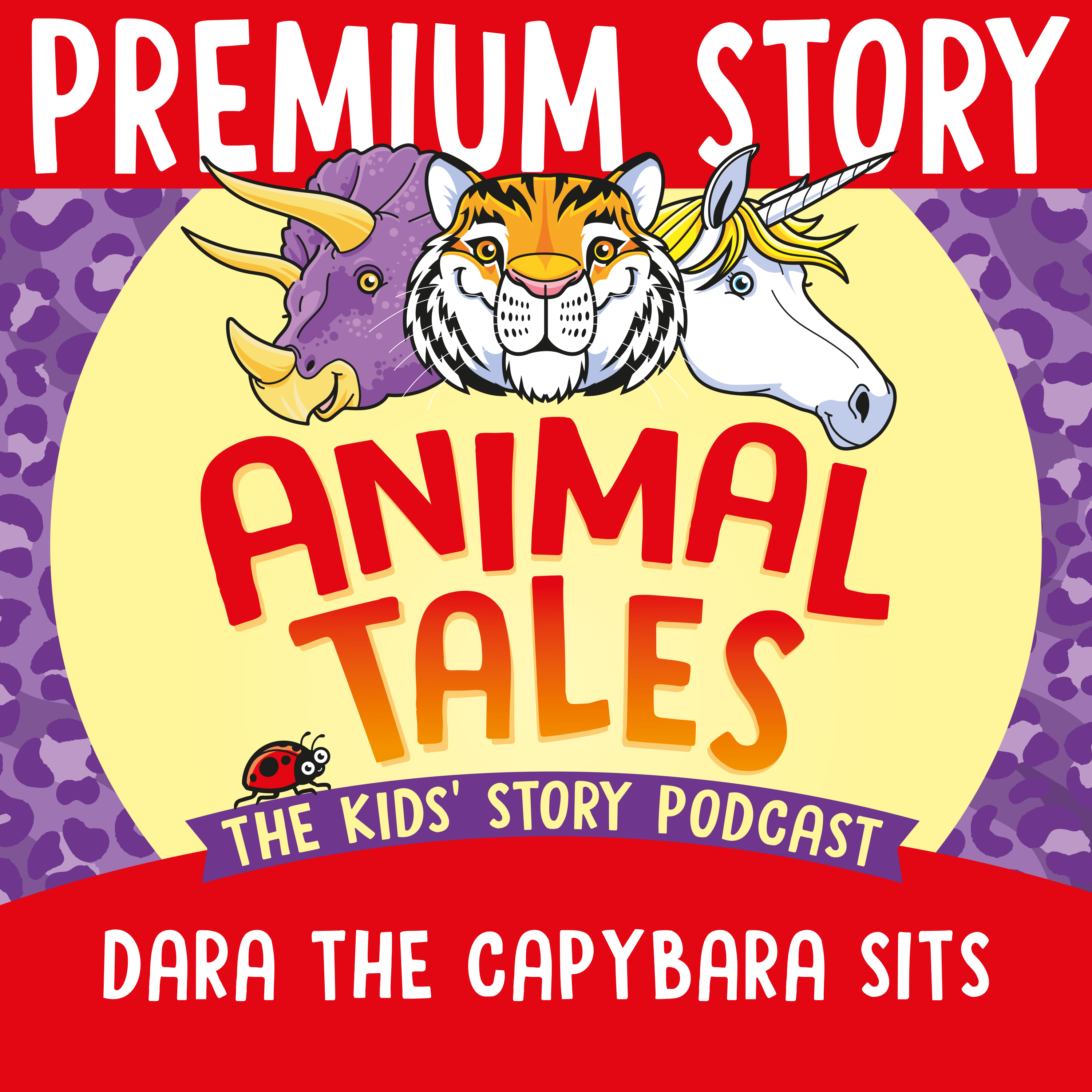 Title card for Animal Tales story Dara The Capybara Sits