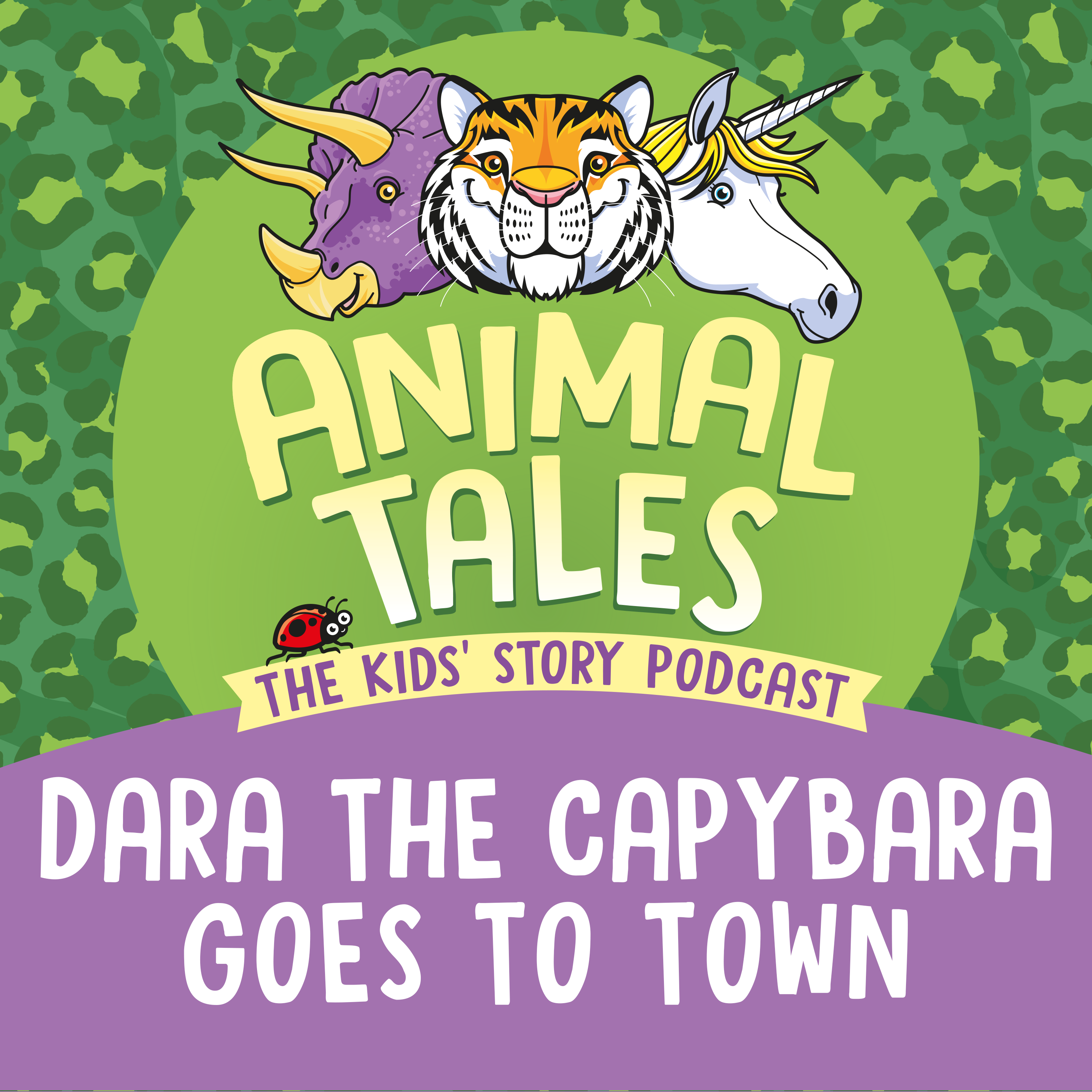 Title card for Animal Tales story Dara The Capybara Goes To Town