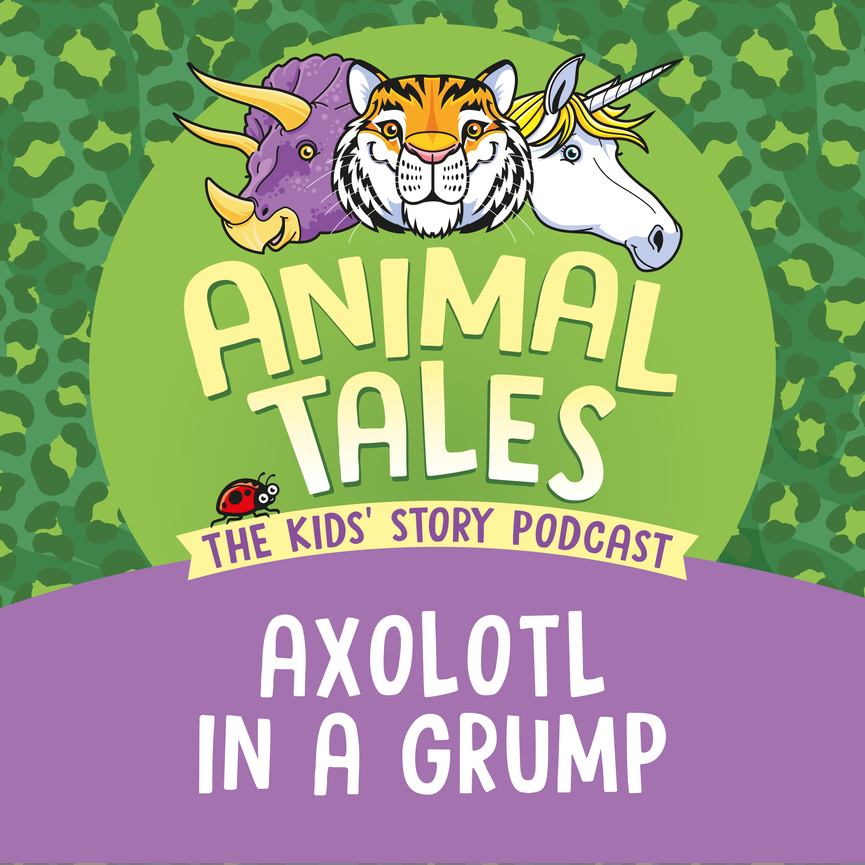Animal Tales Title Card For story Axolotl In A Grump