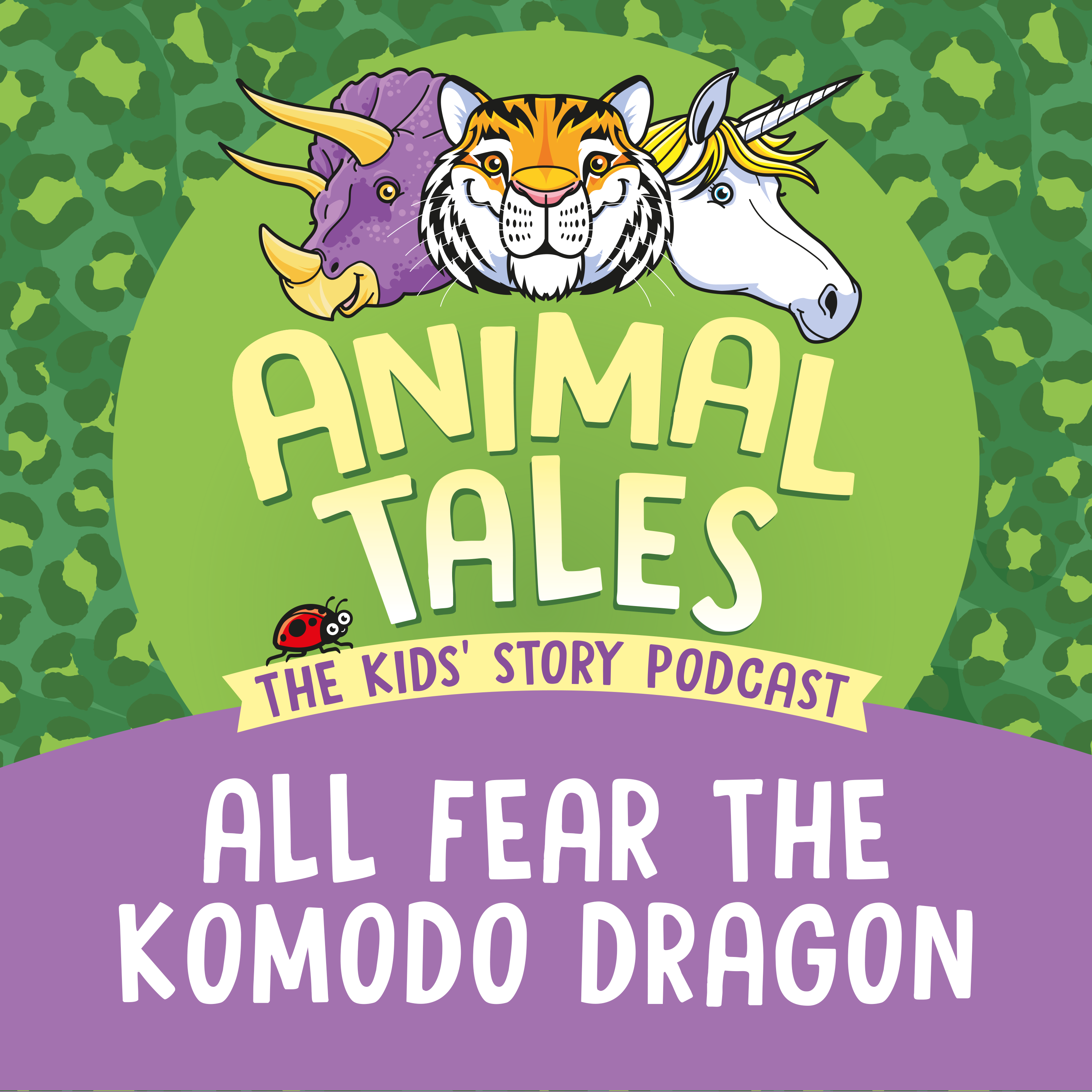 Title card for Animal Tales story All Fear The Komodo Dragon