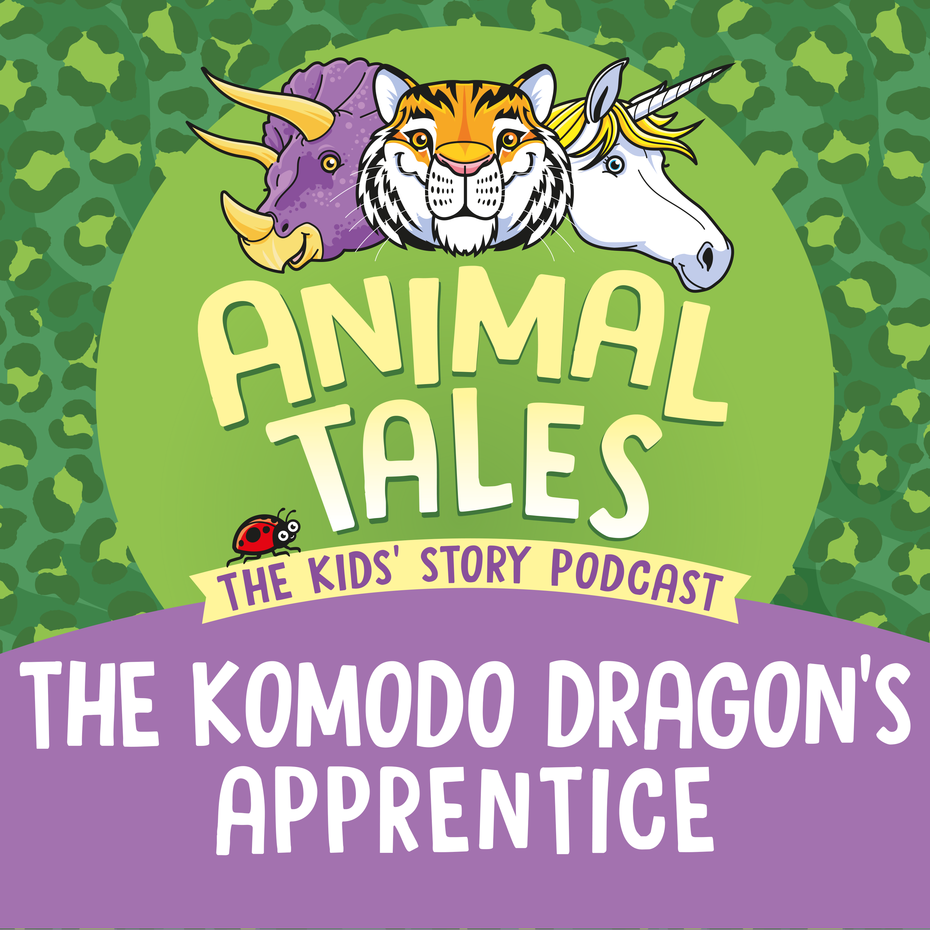 Title card for Animal Tales story The Komodo Dragon's Apprentice