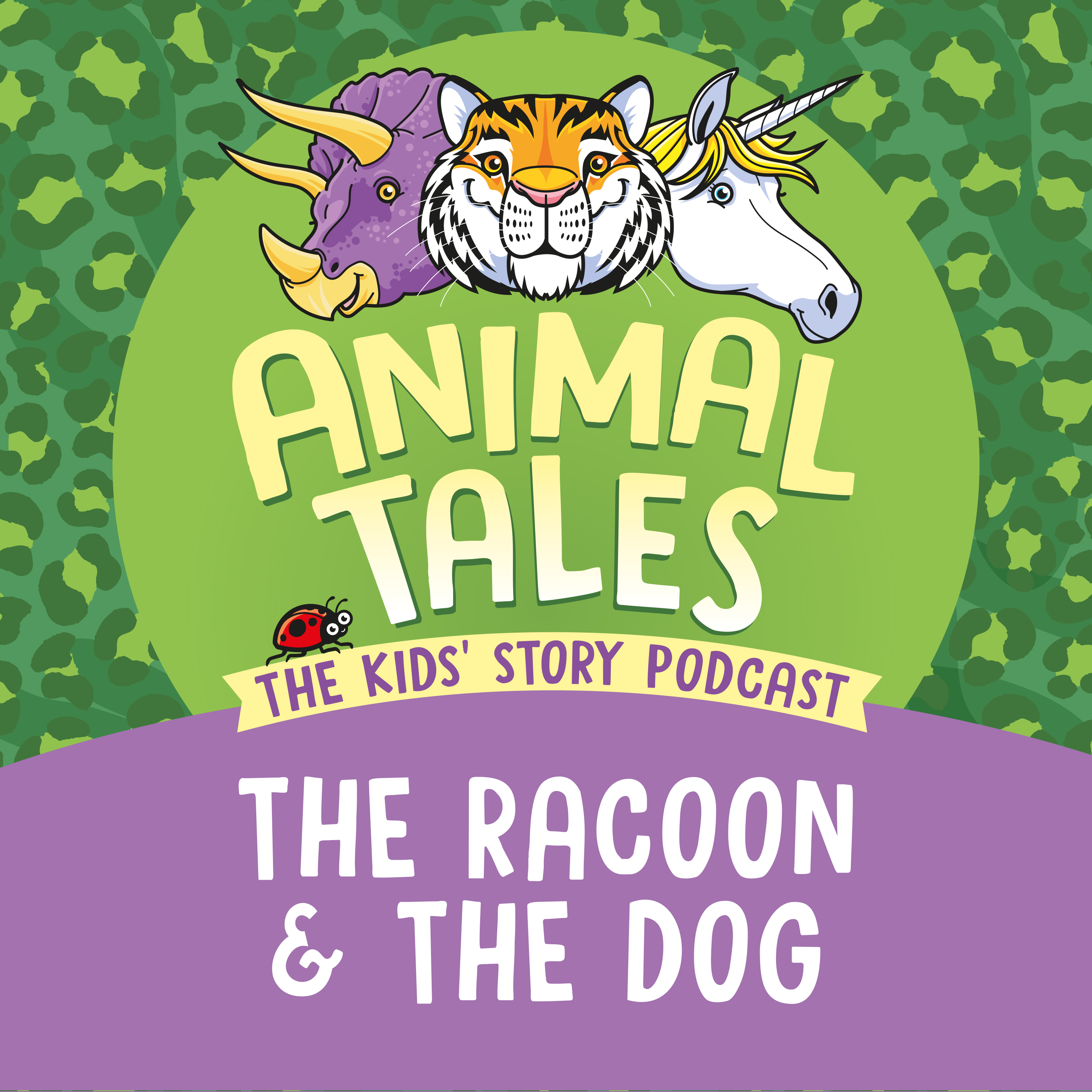 Title card for Animal Tales story The Racoon And The Dog