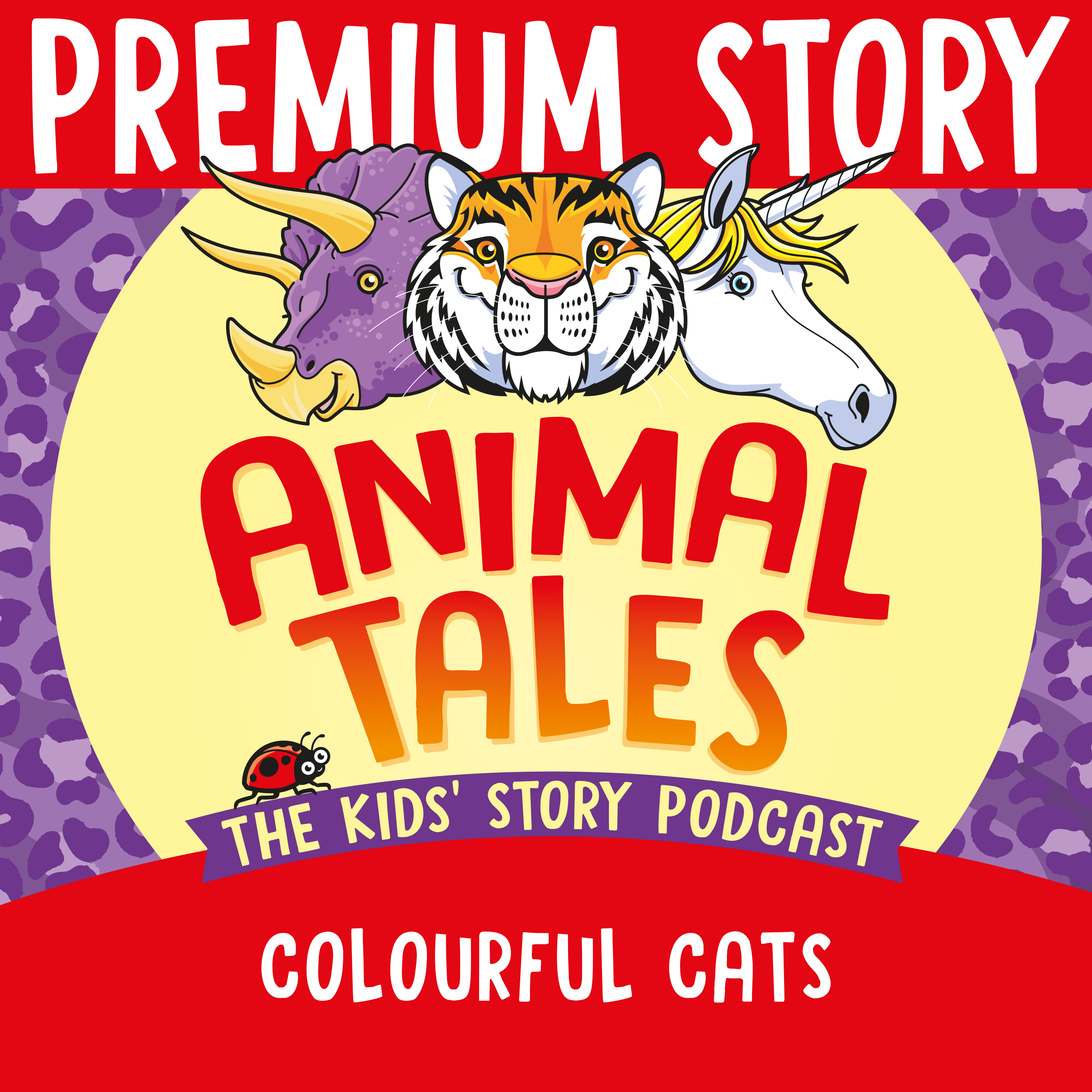 Animal Tales Title Card For Colourful Cats