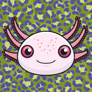 Axolotl graphic for Animal Tales Podcast