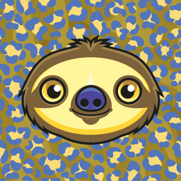 Sloth graphic for Animal Tales Podcast
