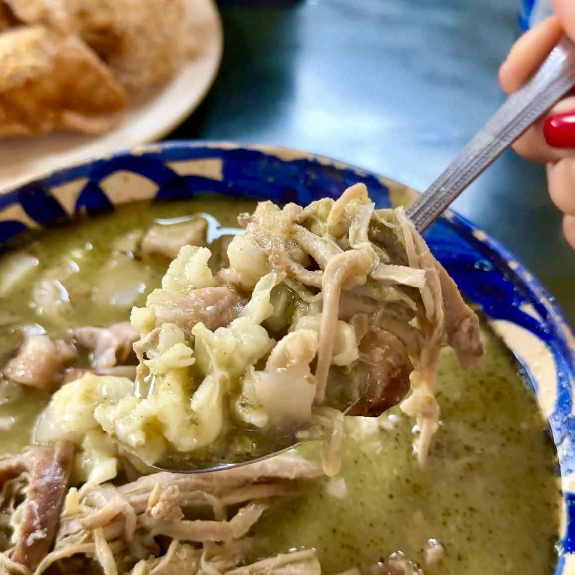 Bowl of soup in mexico city