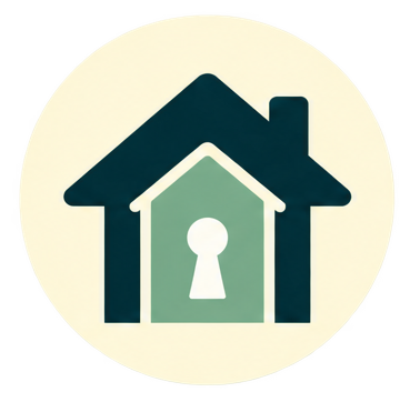 hoouse icon with a key