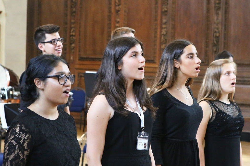 Altos performing in the choir during our week 1 concert