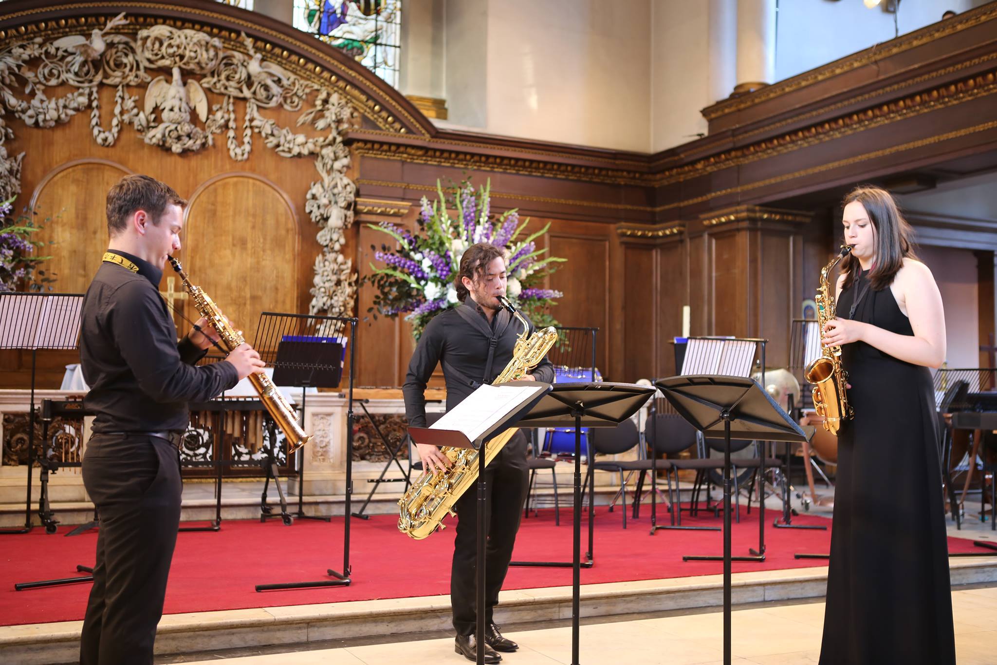 Saxophone concert performance