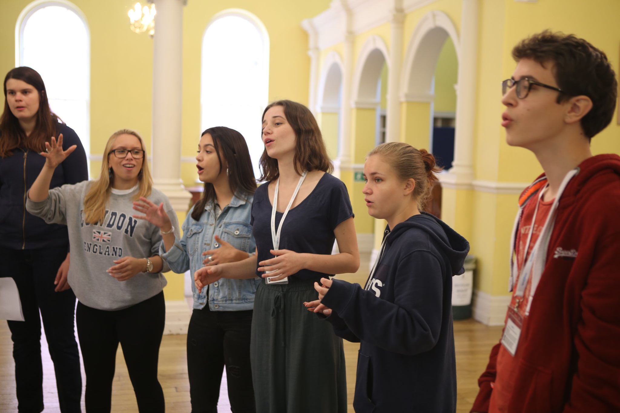 Choir rehearsal on Ingenium singing programme