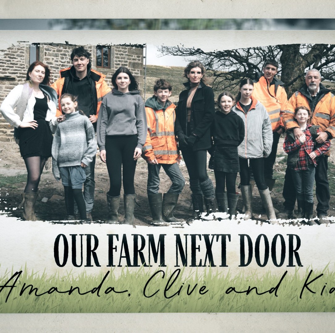 Amanda Owen and her family at Ravenseat Farm, where they star in the hit-rating C4 series Our Farm Next Door