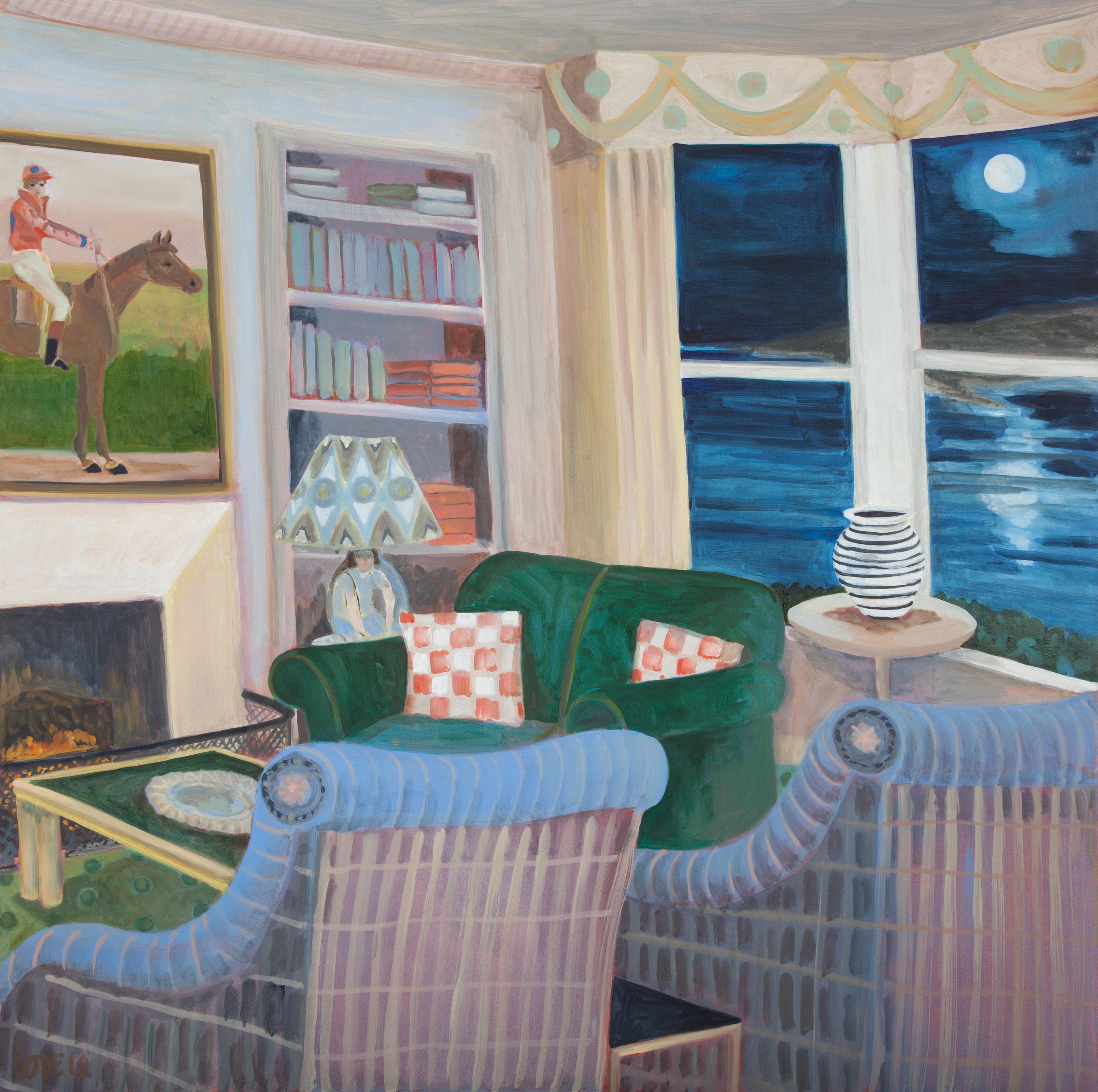 Jockey & Moonlit Sea