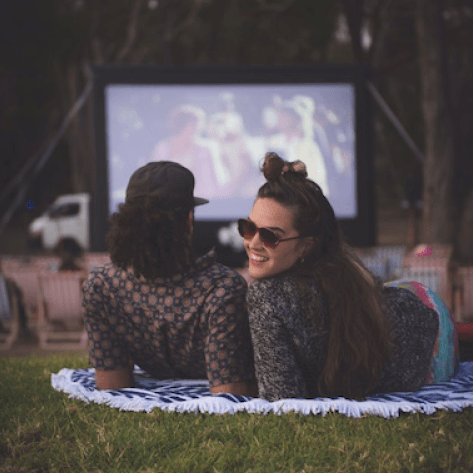 Sleeping bag cinema