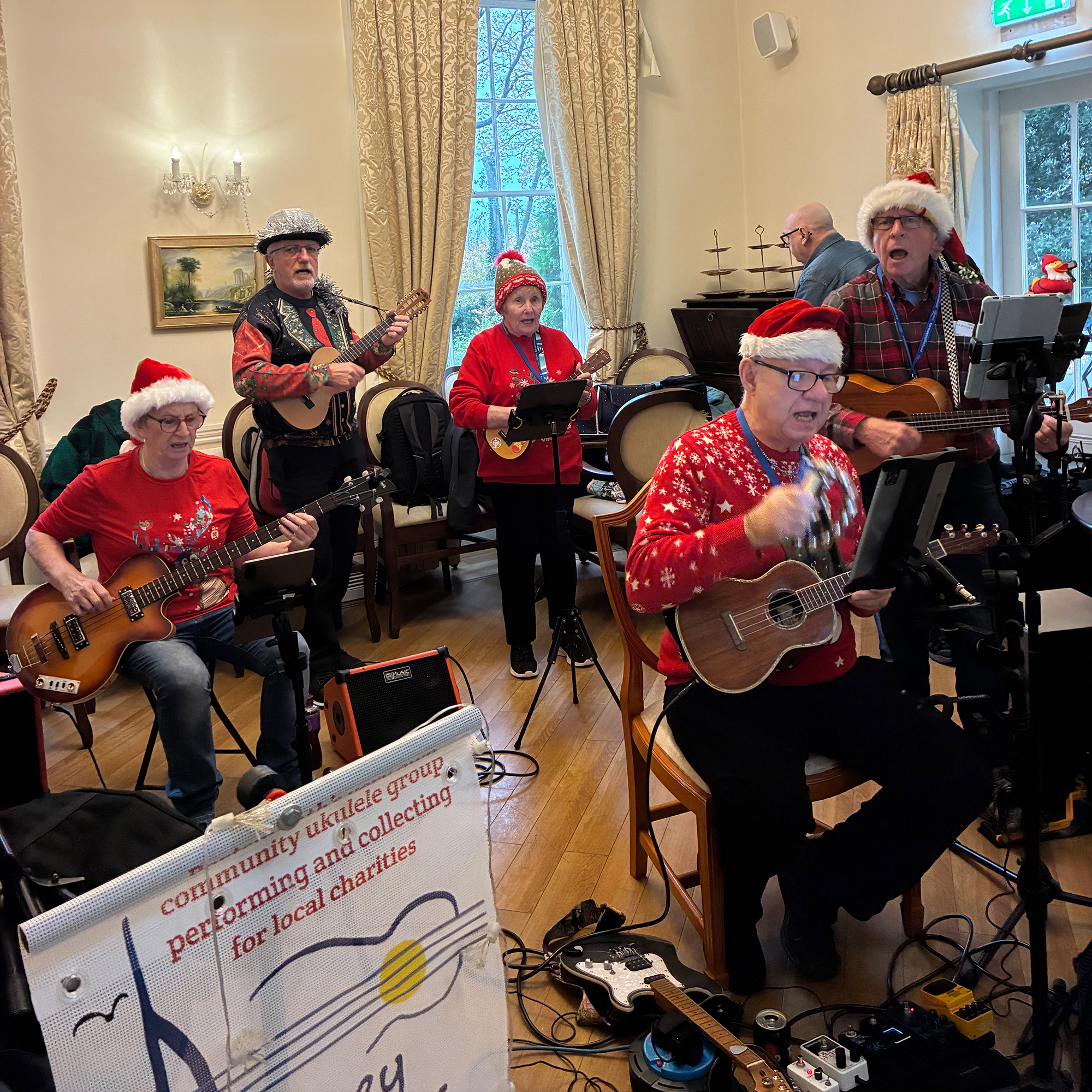 The Portsmouth pluckers in action at Blackbrook House