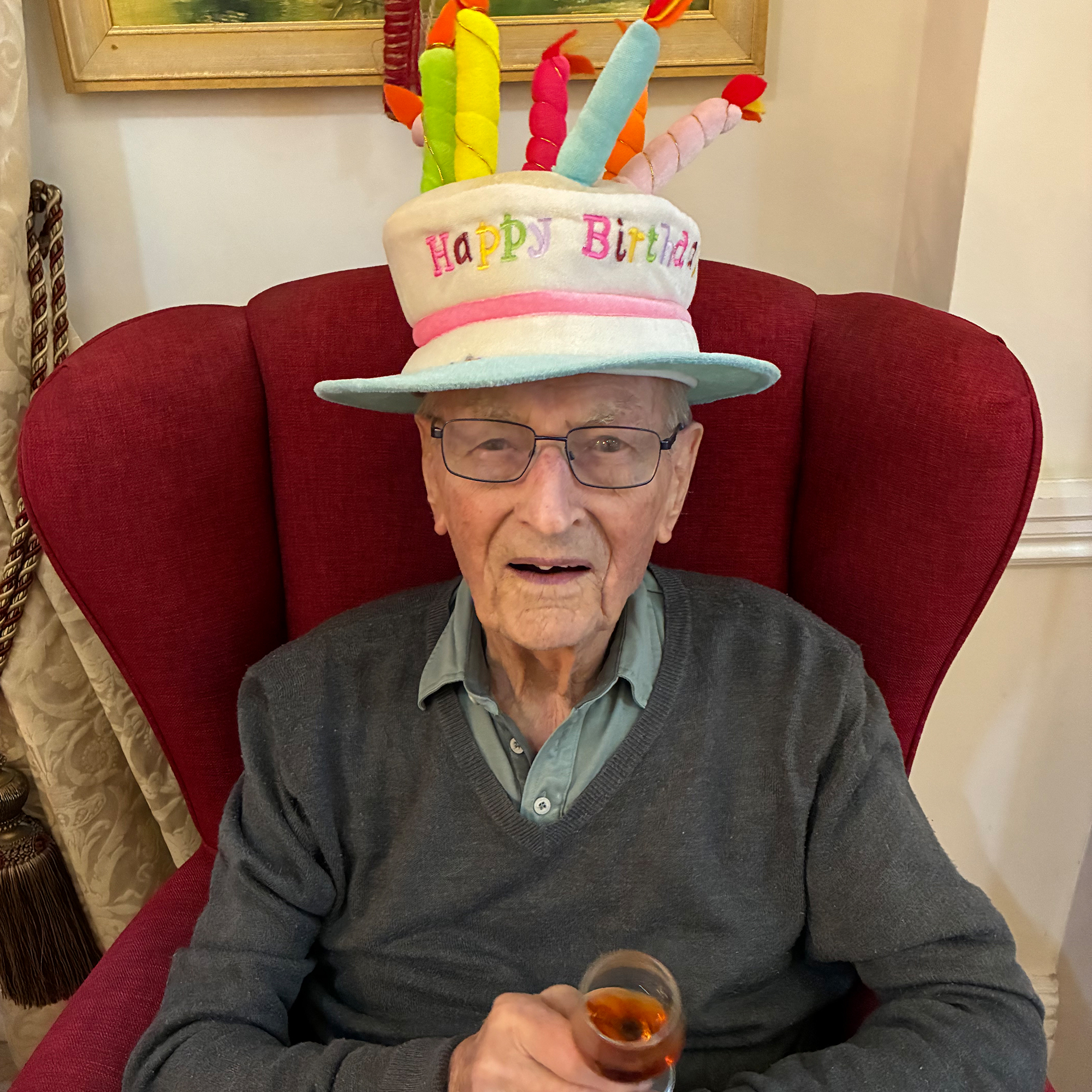 Cyril celebrates his 97th birthday