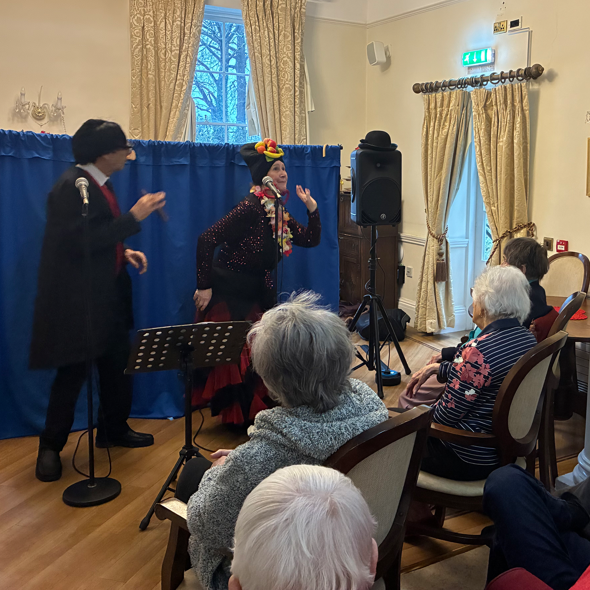 Doorstep Entertainments performing at Blackbrook House