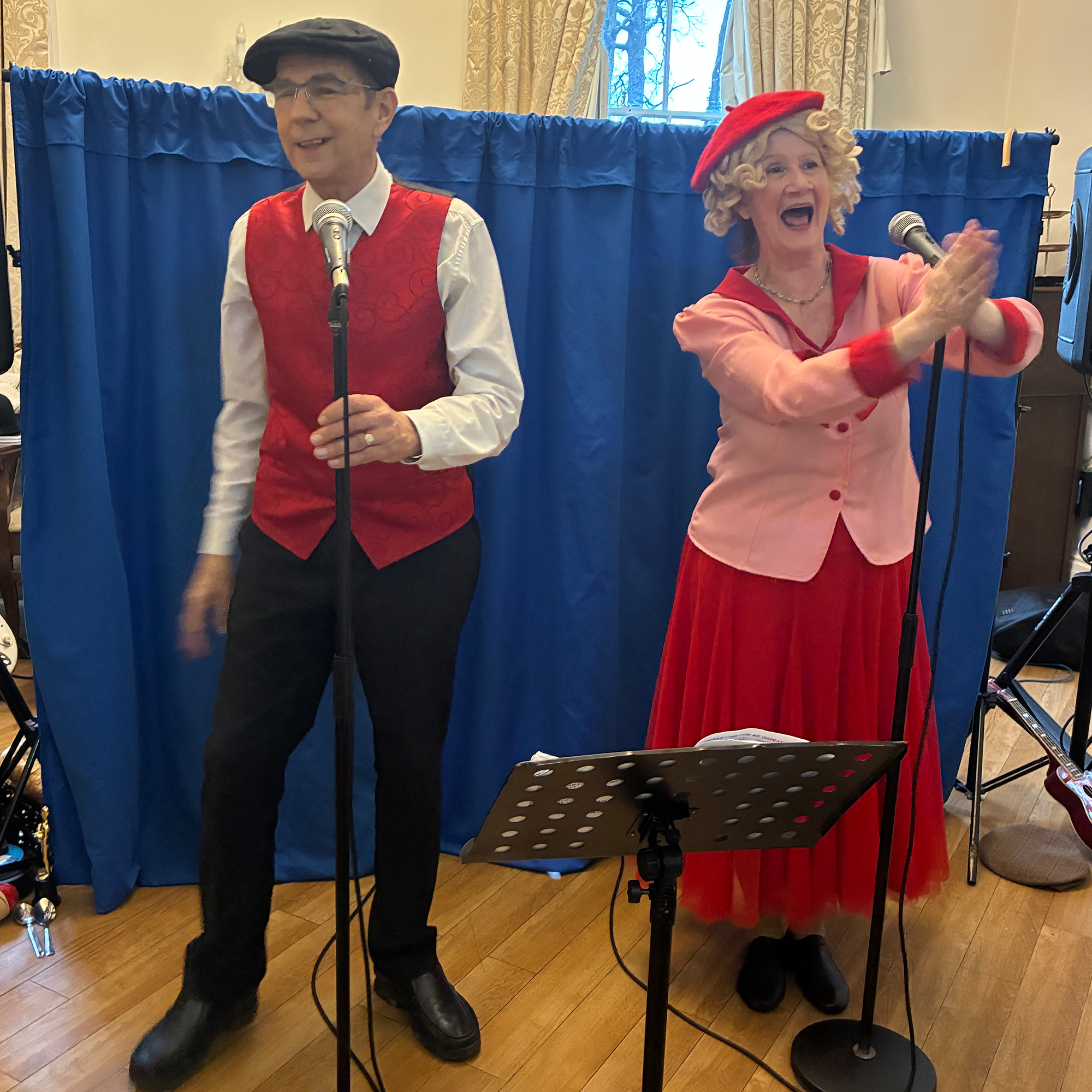 Doorstep Entertainments performing at Blackbrook House Residential Care Home