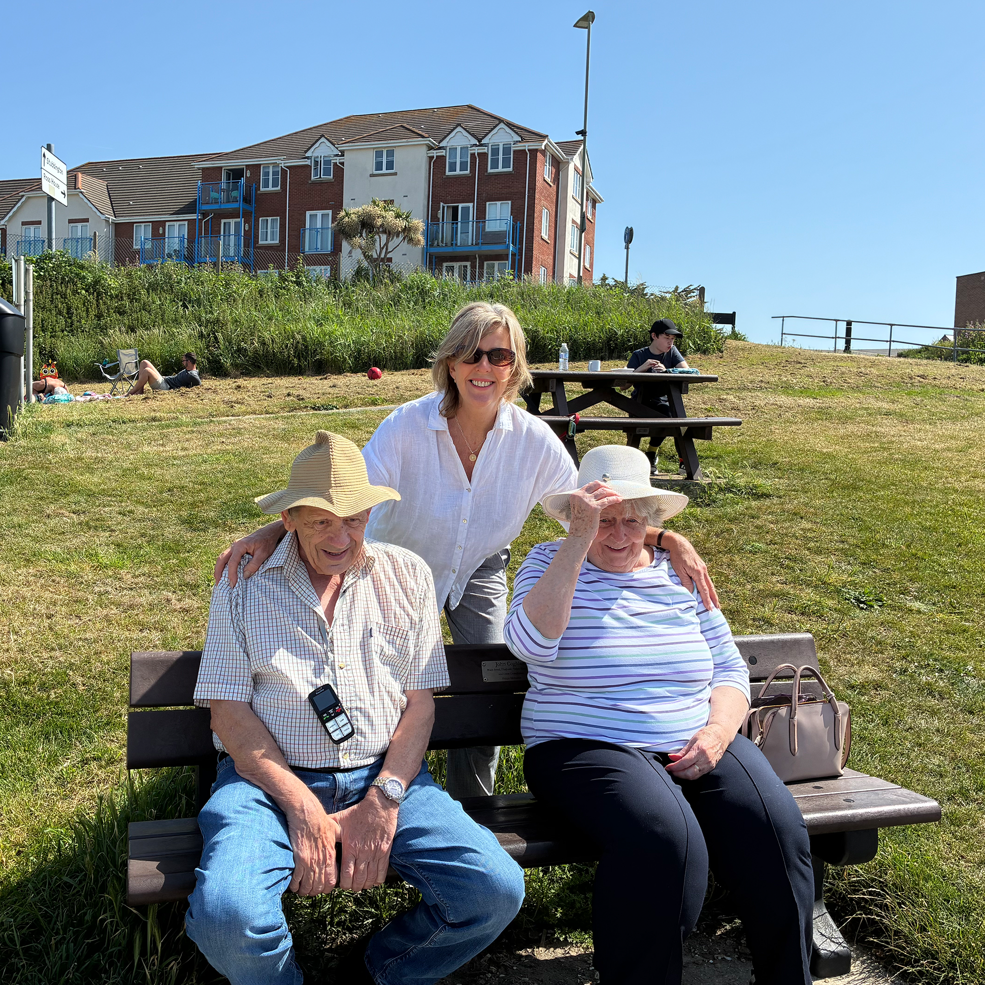 Blackbrook House residents enjoying Lee-on-the-Solent