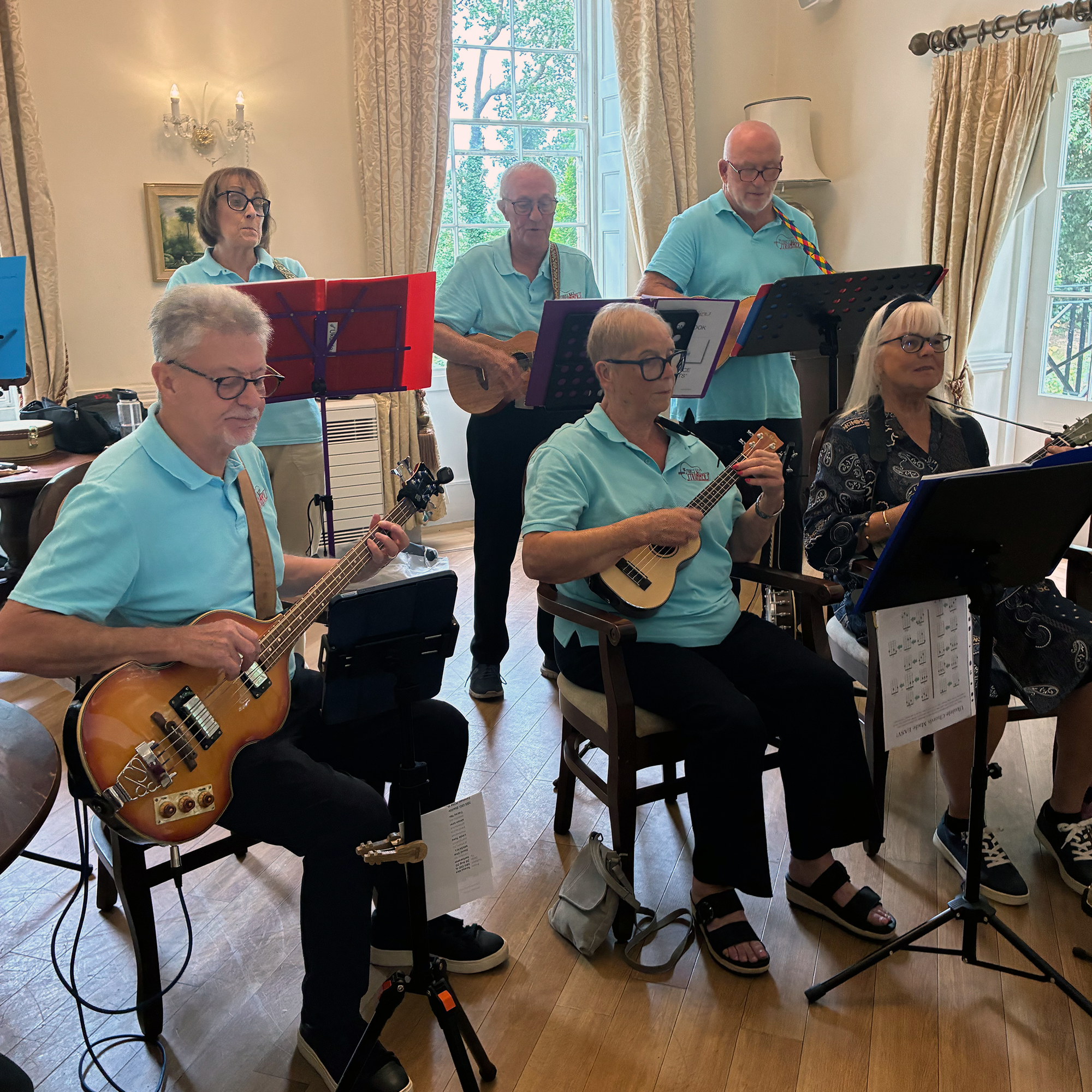 The Stokes Bay Strummers at Blackbrook House