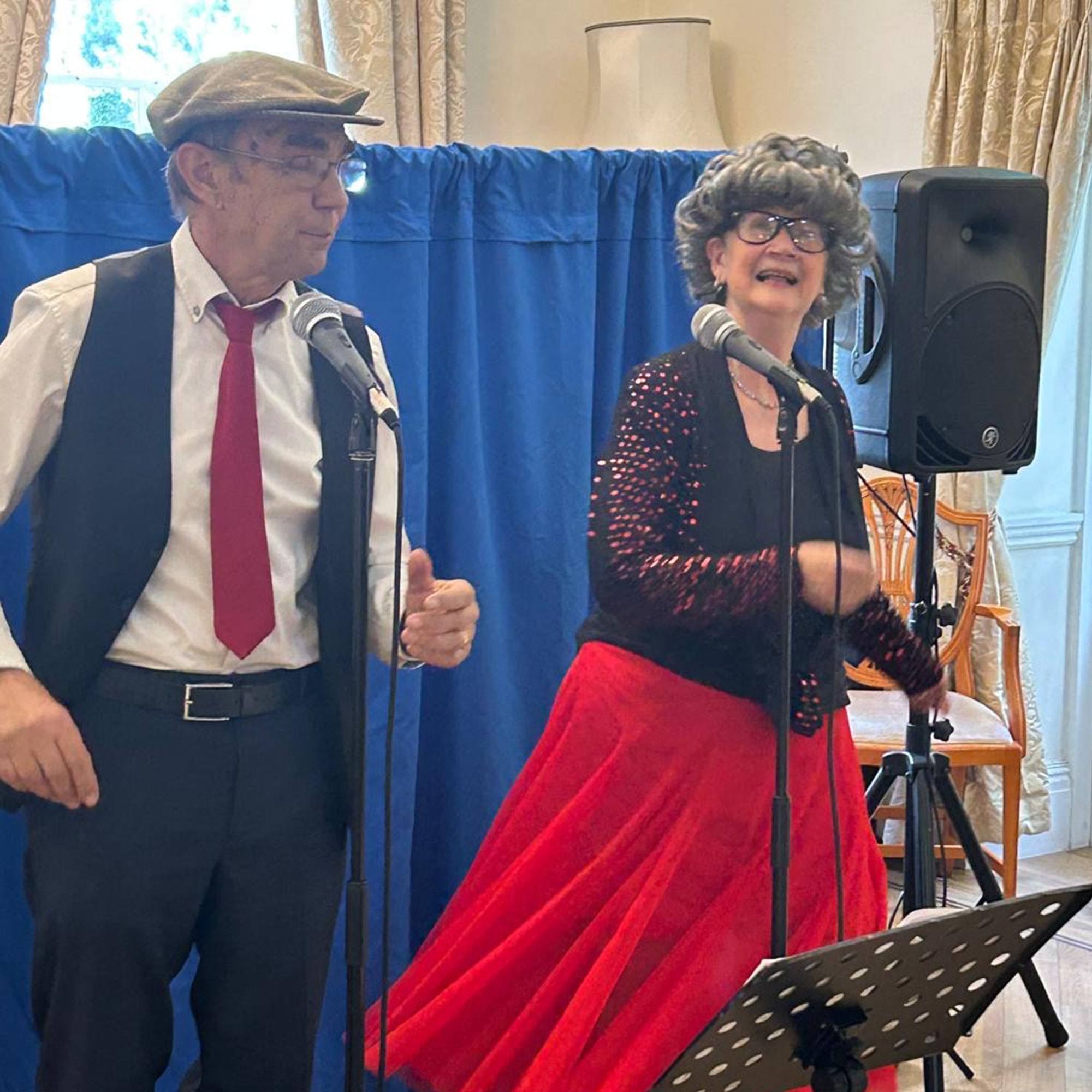 The Doorstep Entertainers performing at Blackbrook House in Fareham