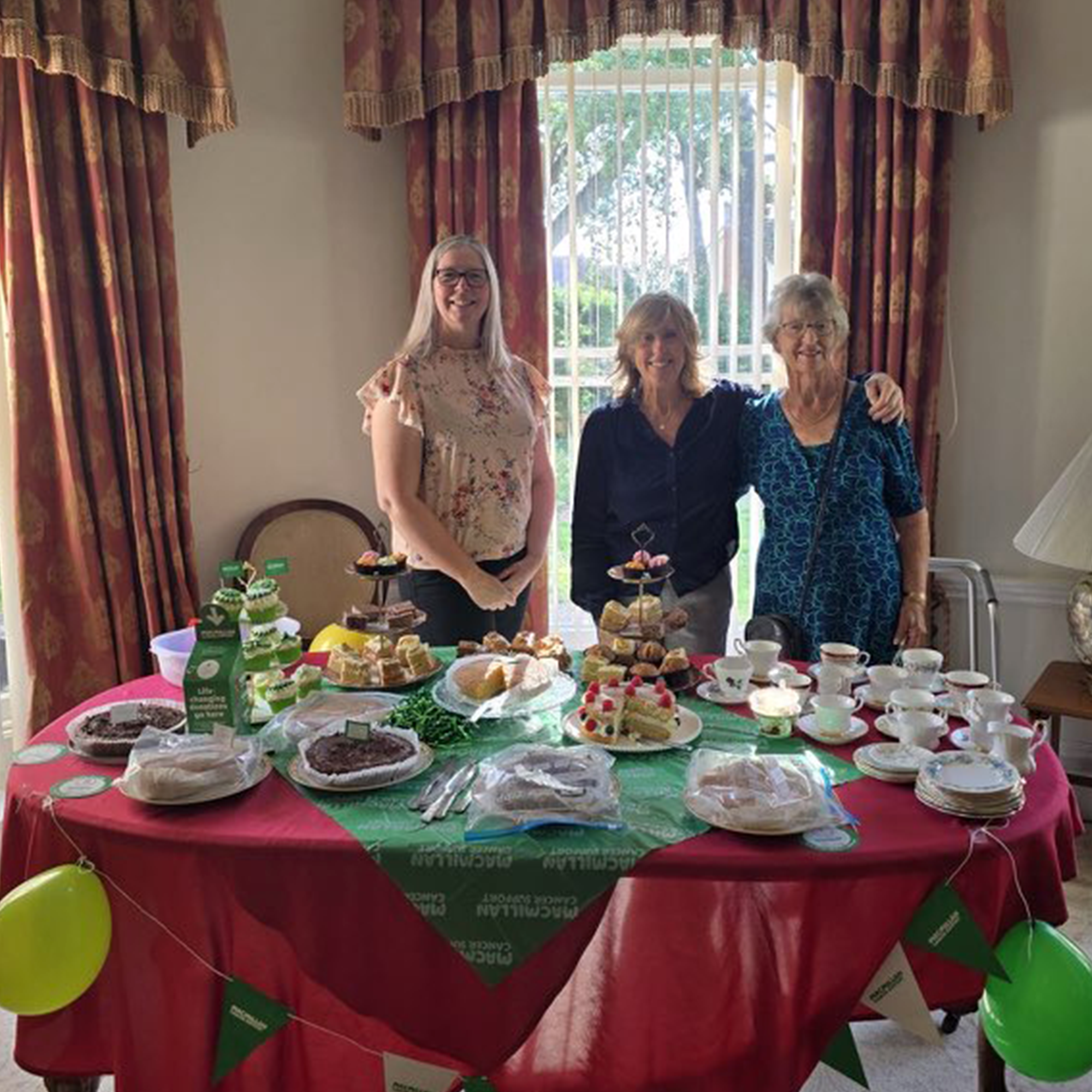 Ready to serve coffee and cake at Blackbrook House, in aid of Macmillan Cancer Support