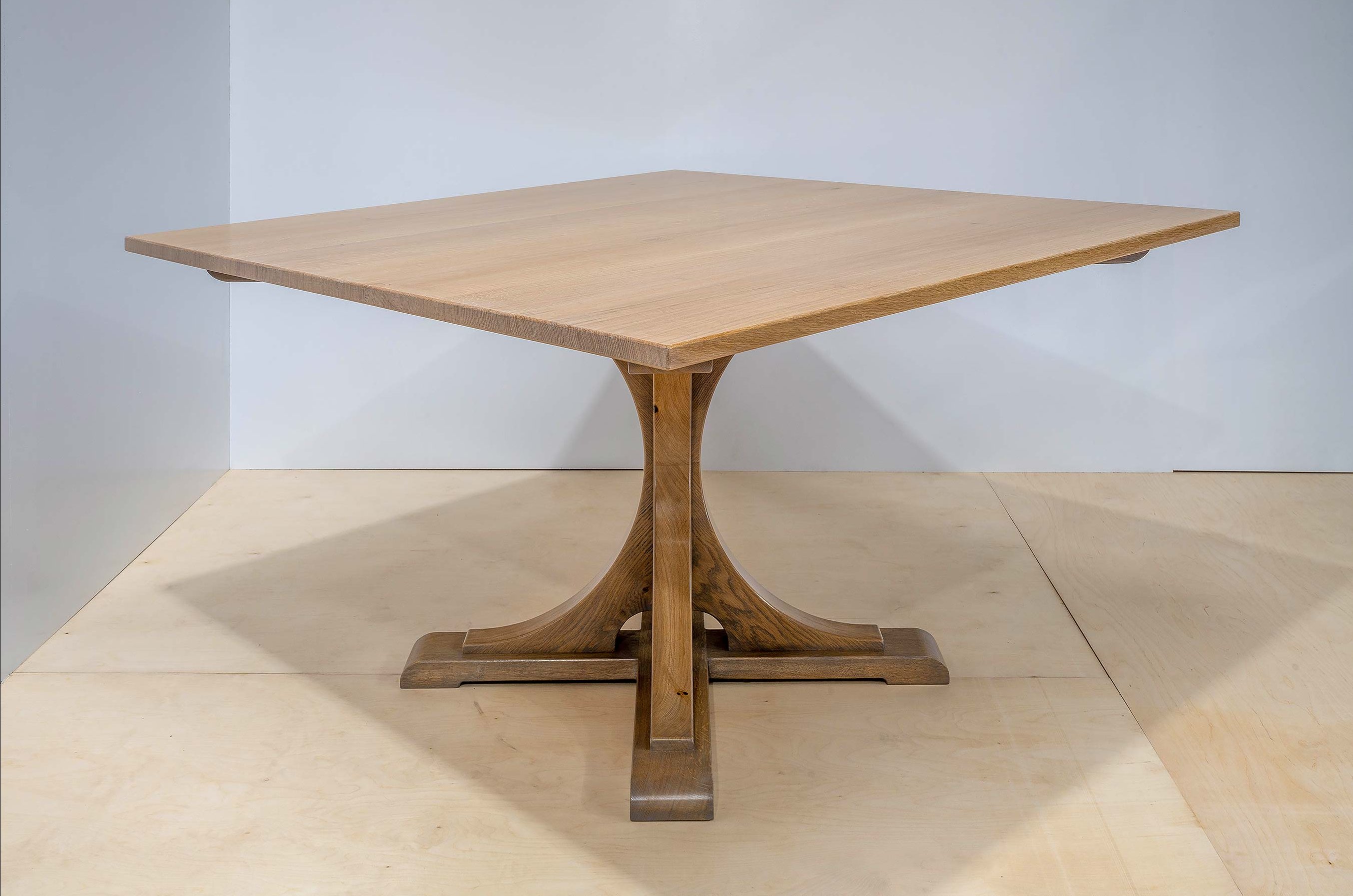 Kitchen dining table made from English oak